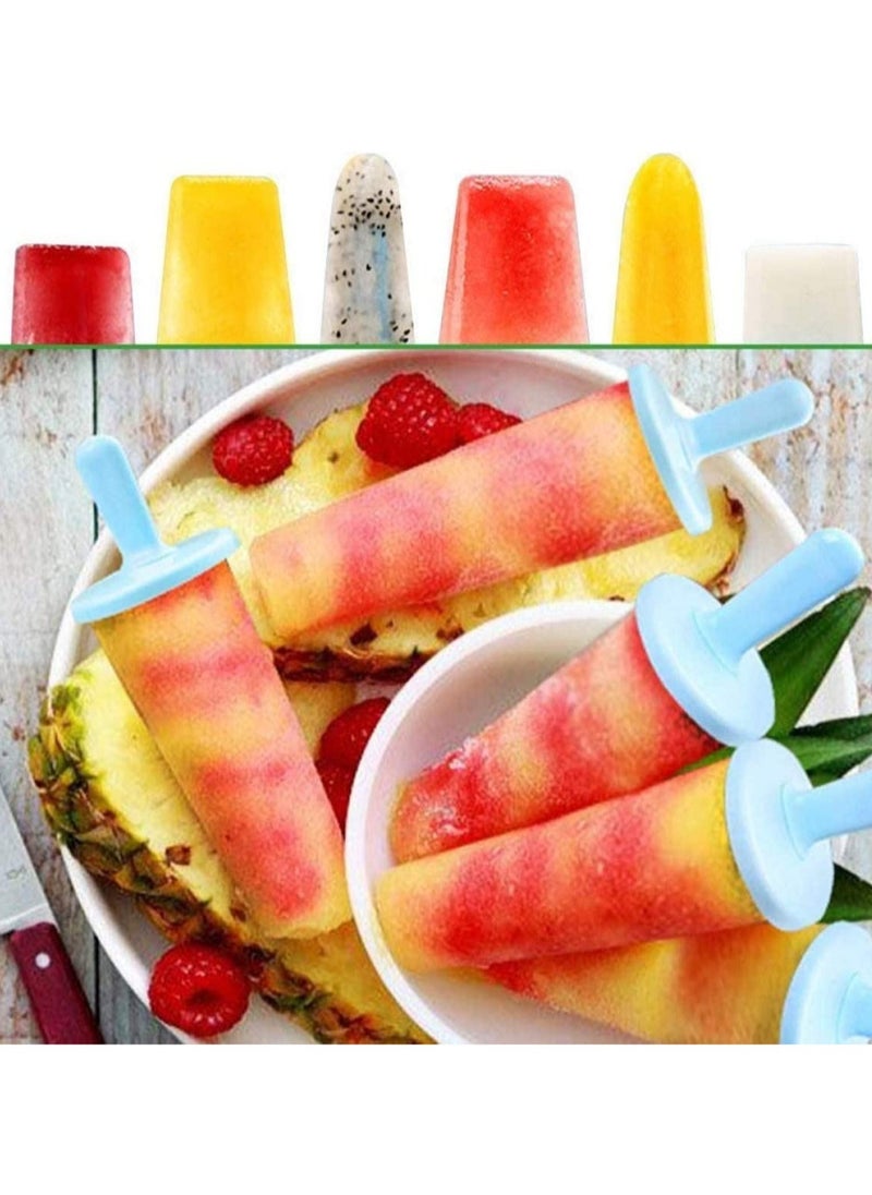 SYOSI - Molds Set Ice Lolly Makers Moulds Cream Reusable Silicone DIY Popsicle for Kids Toddlers and Adults with Non-Spill Lid - Image 1