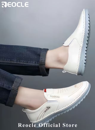 Men's Casual Shoes Trend Leather Shoes Business Hand-stitched Shoes Outdoor Sports Walking Shoes - view 2