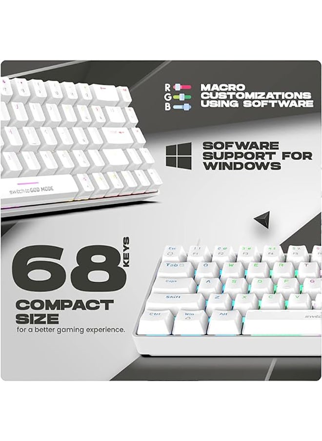 Cosmic Byte - CB-GK-36 Artemis 68Key per key RGB Wired Mechanical Keyboard with Outemu Swappable Blue Switches and Software| Adjustable Backlight | Lighting Effects | Gaming Keyboards - Image 1