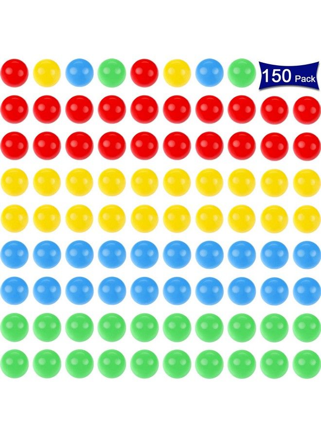 Gejoy 150 Pieces 144 Mm Game Replacement Marbles Plastic Colored Game Balls Compatible With Hungry Hungry Hippos Greedy Frog - Image 1