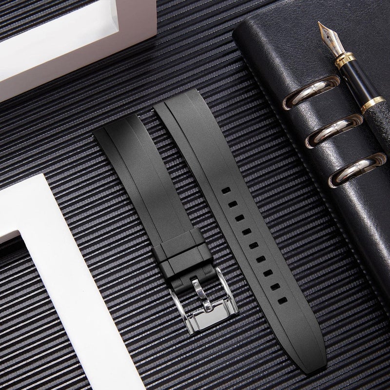 BINLUN Quick Release Silicone Watch Bands Replacement Rubber Watch Straps 18mm 19mm 20mm 21mm 22mm 24mm Smartwatches Bands for Men and Women Waterproof Sport Watchbands with 11 Colors - Image 2