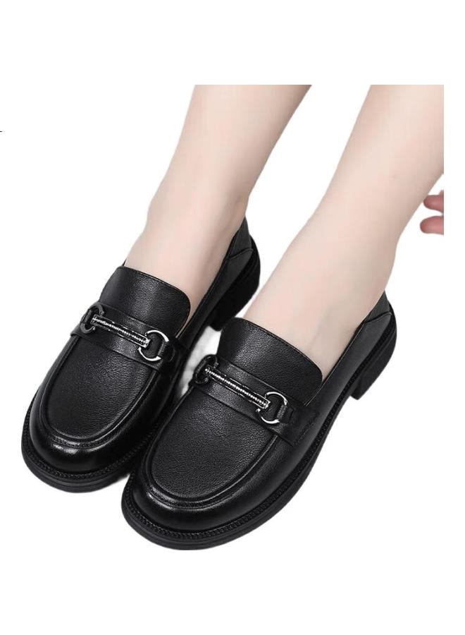 Red Dragonfly Leather Loafers For Women, British Style Slip-On Shoes, Women'S Flats, Wtb429431 - Image 2