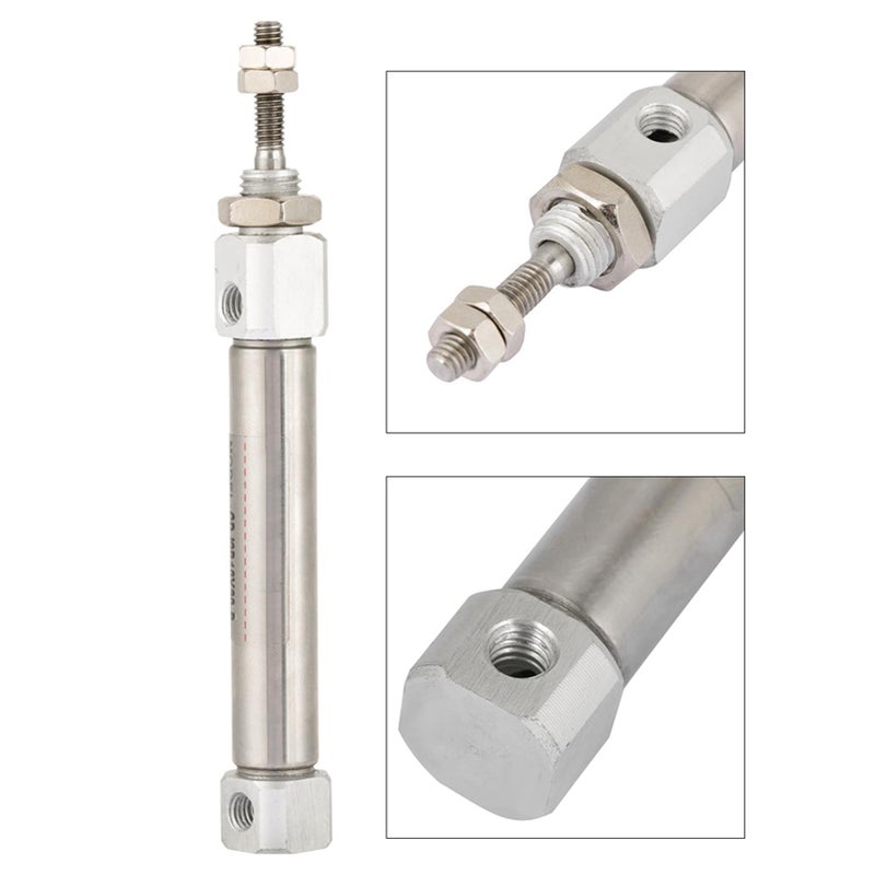 Stainless Steel Pneumatic Air Cylinder 10 Mm Diameter 30 Mm Stroke Quiet Clean Operation - Image 5