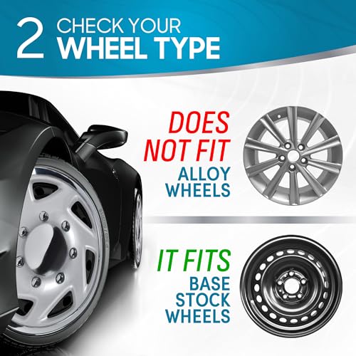 BDK غطاء جنط العجلات BDK 4 حزمة 16 بوصة طراز OEM بديل لفورد E150 E250 E350 إكونولين F-150 F-250 F-35 F-250 F-350، غطاء عجلة سيارة شاحنة SUV - مجموعة 16 بوصة - Image 5