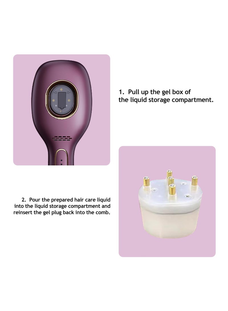 SYOSI Multi-Functional Scalp Massage Comb, Independent Tank Design, Electric Head Scalp Brush Hair, Lightweight Construction, Hair Growth, Thinning Hair Treatment, Perfect for Daily Hair Grooming - Image 2