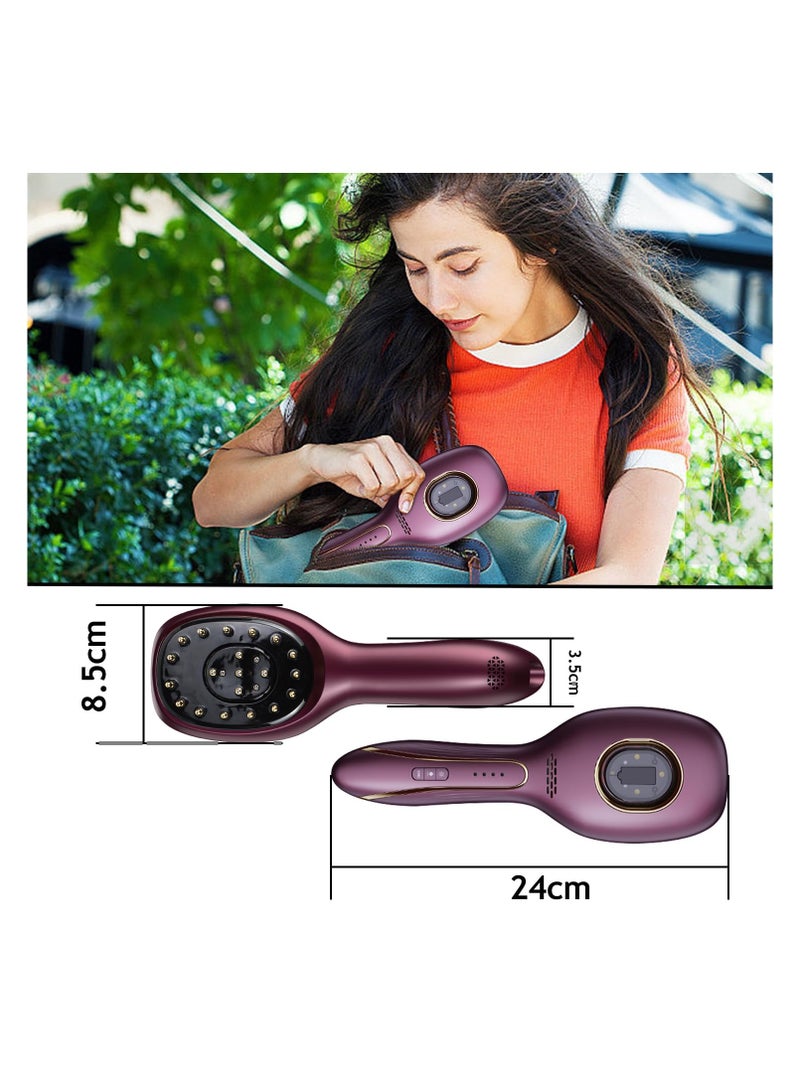 SYOSI Multi-Functional Scalp Massage Comb, Independent Tank Design, Electric Head Scalp Brush Hair, Lightweight Construction, Hair Growth, Thinning Hair Treatment, Perfect for Daily Hair Grooming - Image 3