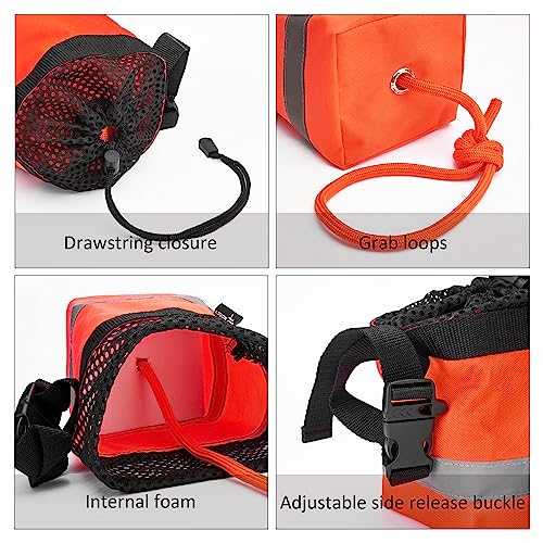 MOOCY Rescue Throw Bag with Floating Rope - Ultra Strong Water Rescue Equipment for Kayak Tow Line, Boat, and Canoe Accessories - Supports up to 1845lbs (50ft.) - Image 3