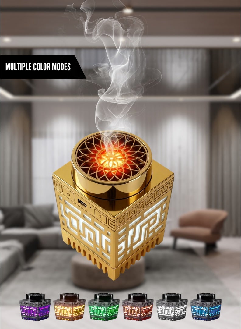 HONTON Multifunctional Quran Speaker with Arabic Electric Bakhoor Burner – 16 Reciters, App & Remote Control, Night Light & Bluetooth Audio - Image 2