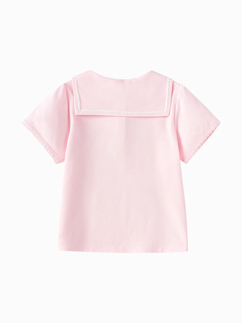 Balabala  Toddler Girls Round v-neck short-sleeved T-shirt for Women | Best Price UAE