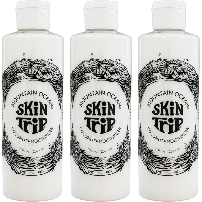 Mountain Ocean Skin Trip Moisturizer, Coconut, 8-Ounces (Pack of 3) - Image 1