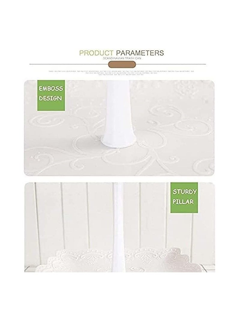 Excefore 3 Tier Plastic Tiered Serving Stand,Cupcake Stand,Dessert Fruit Snack Tower Tray for Wedding Home Birthday Tea Party Baby Shower  - Image 4