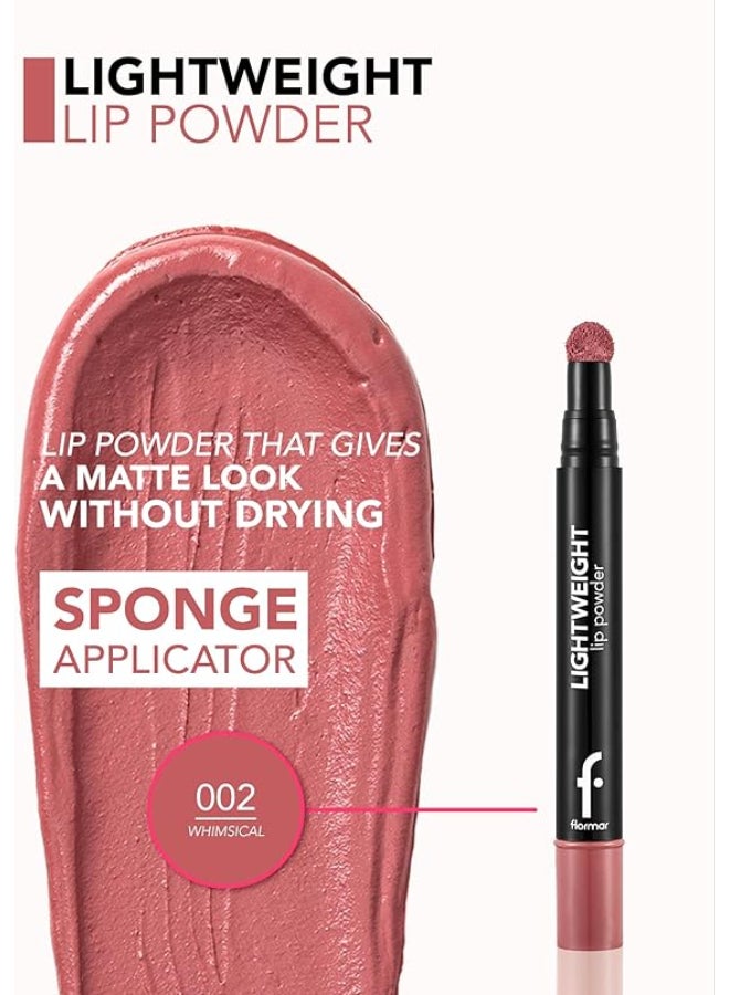 flormar Matte Finish Lip Powder 002 Whimsical - Image 2