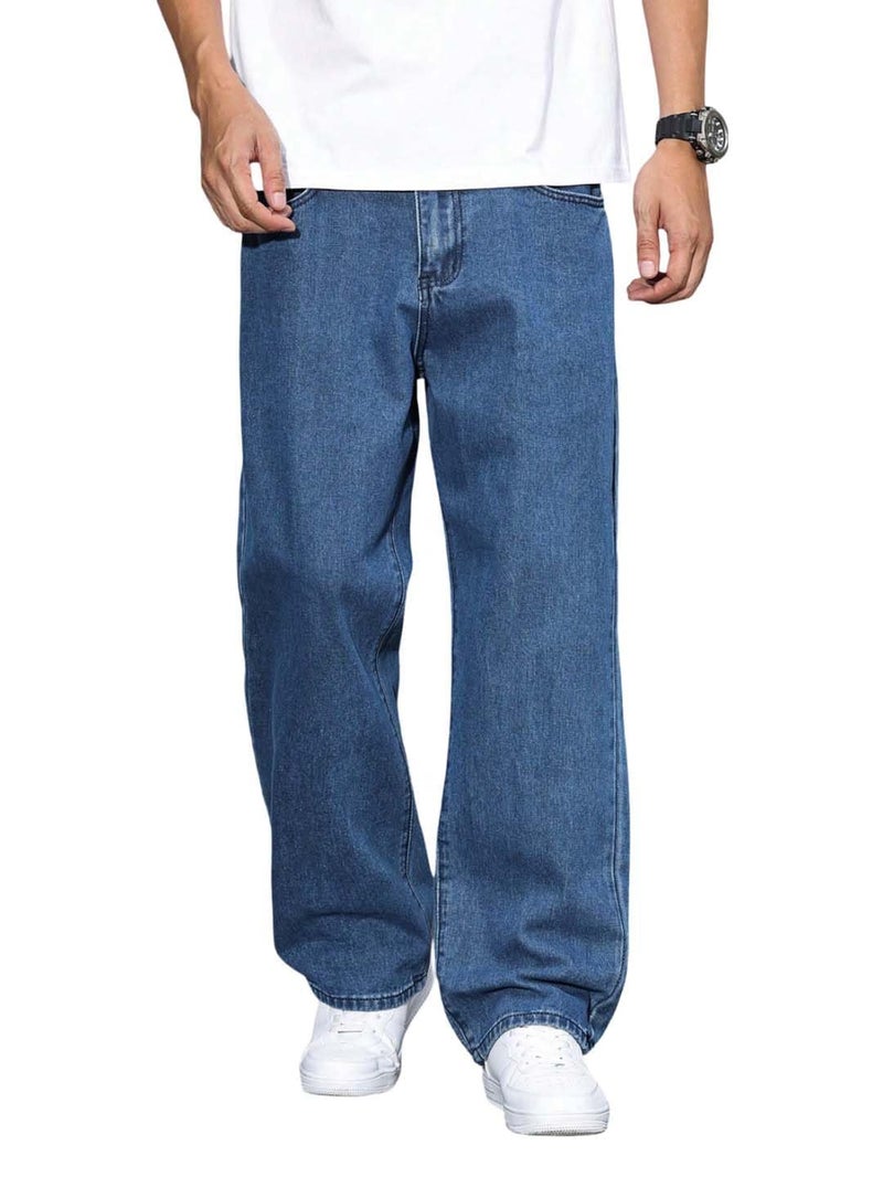 KOTTY Men's Vintage Wash with a Modern Twist Faded Jeans(Blue,34) - Image 1