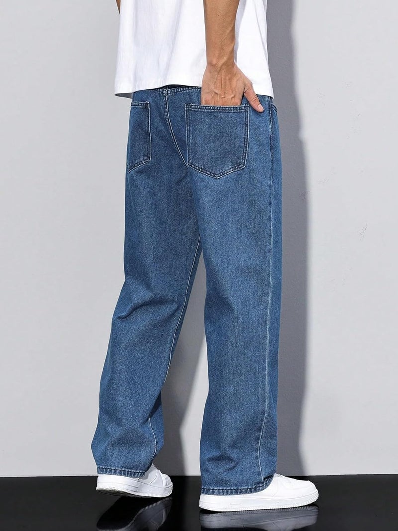 KOTTY Men's Vintage Wash with a Modern Twist Faded Jeans(Blue,34) - Image 5
