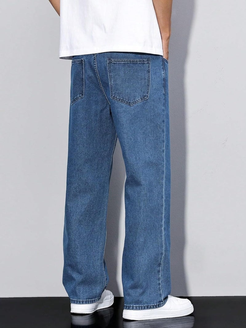 KOTTY Men's Vintage Wash with a Modern Twist Faded Jeans(Blue,34) - Image 2