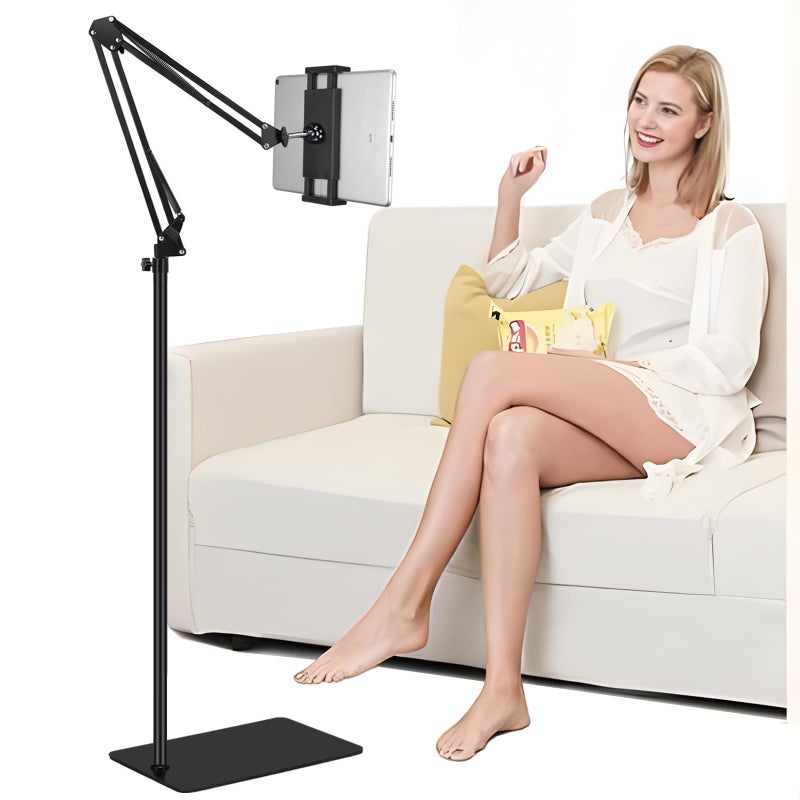 SAMHOUSING Universal 360 Degree Rotating Metal Adjustable Tablet Stand for iPadiPhoneXiPad Pro or Other Devices from 47 to 129 Inches