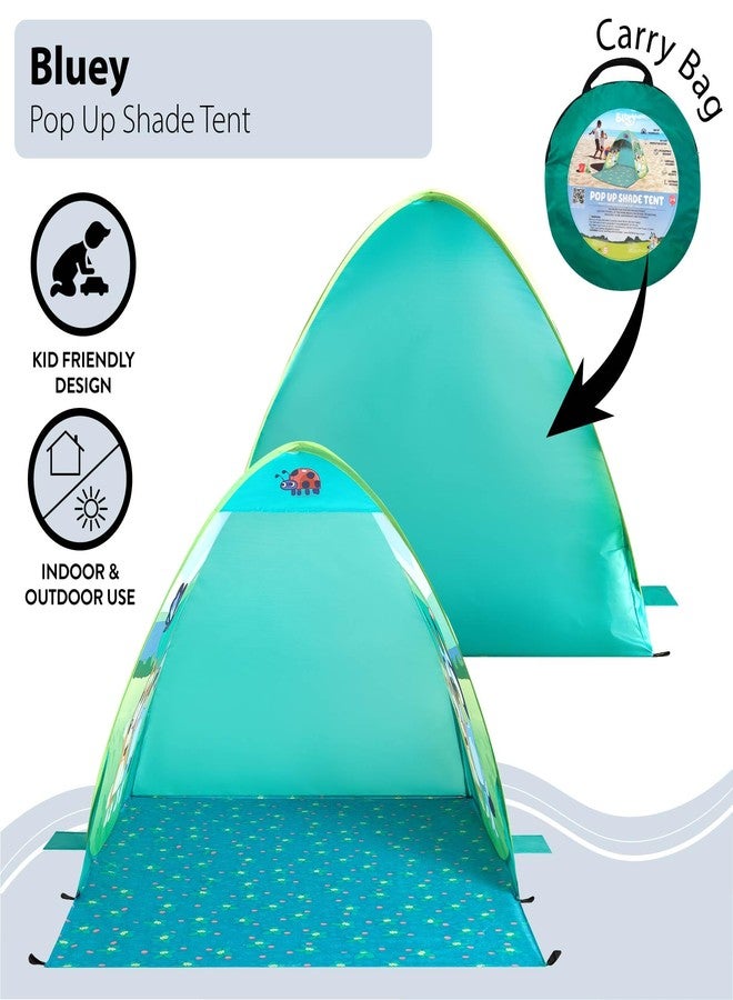 Idea Nuova Bluey Canopy Pop Up Tent for Kids, Outdoor Portable Play Tent with UV Sun Shade, Easy Setup Beach & Backyard Shelter, Includes Carry Bag, Lightweight Kids Outdoor Playhouse & Shade Canopy - Image 2