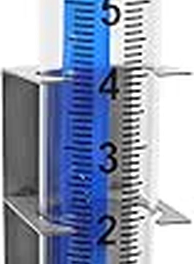 Large Capacity Outdoor Rain Gauge with Metal Stake for Garden Yard Patio and Farm Use - Image 1