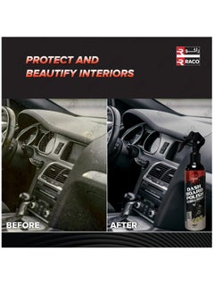 Aqua RACO Aqua Car Dashboard Polish 250ml | Cleans and Revives Dashboard and Interior Components | Restores and Protects Faded Vinyl, Wood, Plastic, and Rubber, Offering a Long-Lasting Shine.  - Image 4