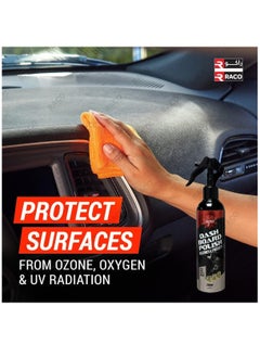 Aqua RACO Aqua Car Dashboard Polish 250ml | Cleans and Revives Dashboard and Interior Components | Restores and Protects Faded Vinyl, Wood, Plastic, and Rubber, Offering a Long-Lasting Shine.  - Image 2