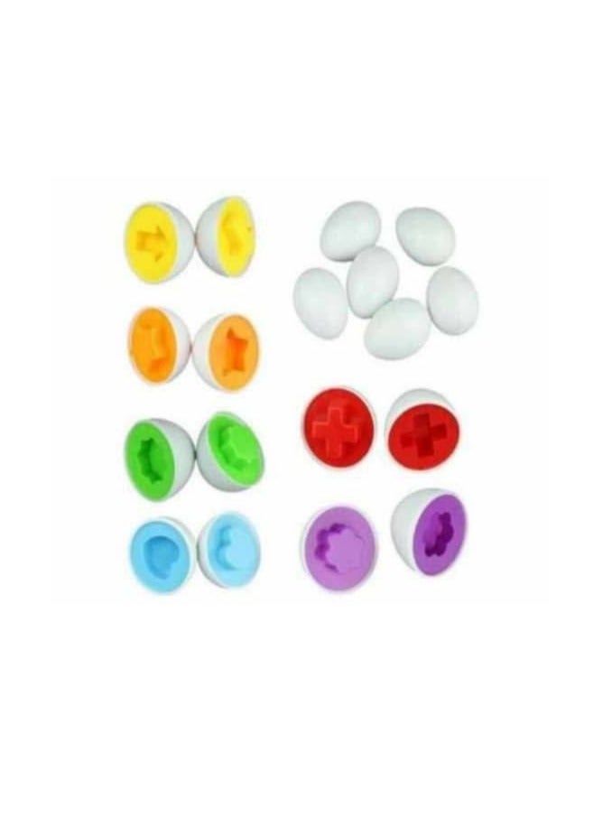 Eggs Matching Different Shapes  6 Eggs  Match Color Or Geometric Shape - Image 3
