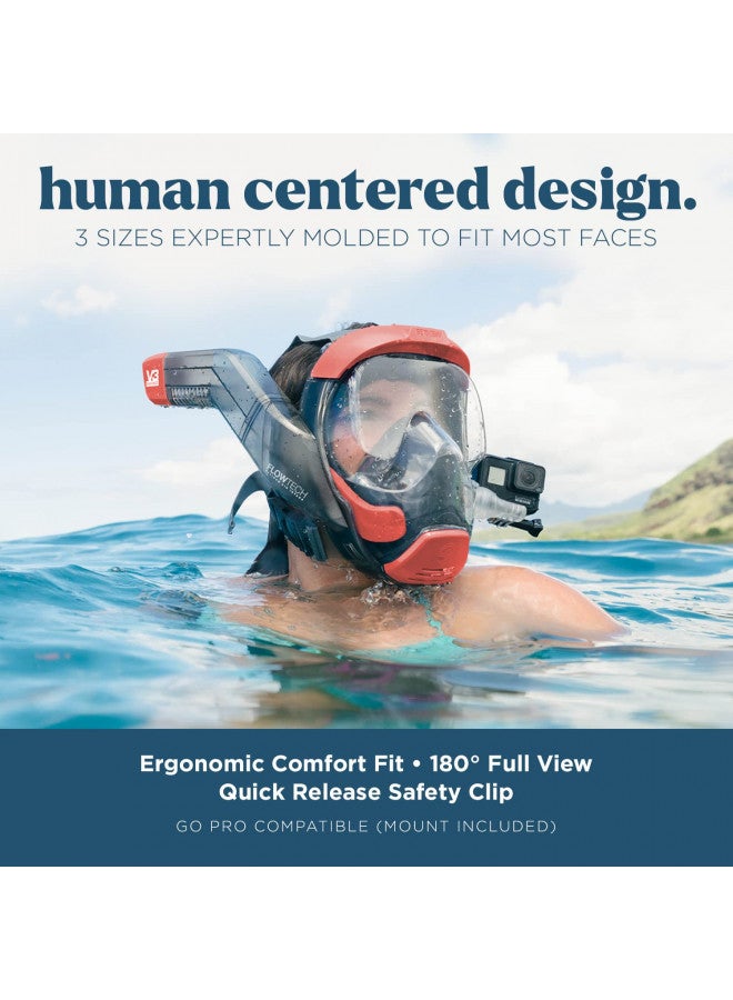 Seaview 180 V3 Full Face Snorkel Mask Adult- The V3 is The Perfect Snorkeling Gear for Adults- Diving Mask with 180 Panoramic Viewing. Patented Flowtech- Scuba Mask Up to 600% Easier Breathing - Image 3
