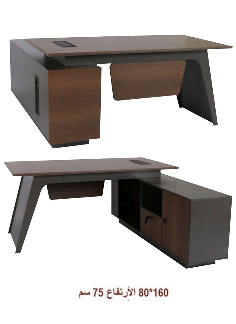 Living - L Shape Office Desk Computer Table Or Study Table With Drawer 160*80*75 CM - Image 1