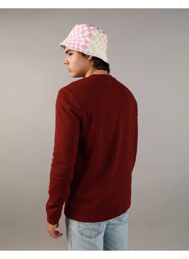 American Eagle - AE Long-Sleeve Logo Graphic Thermal T-Shirt - Image 1