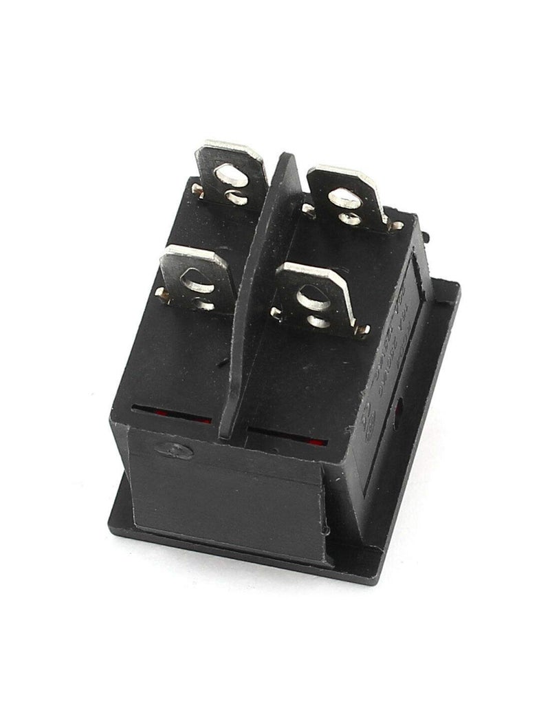 Litost YELLOW ONOFF Boat Rocker Switch 4 Pin Type 16A20A AC 125V250V Pack of 3 Nos Match Buy - Image 2