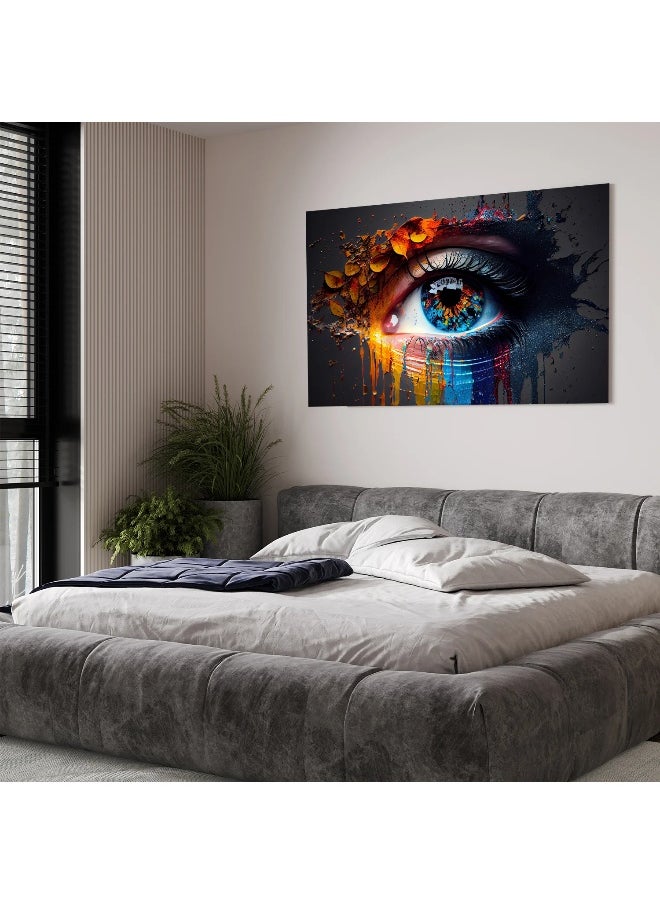 Walliv Abstract Gaze Artwork Wall Art Canvas Painting 150x100 cm.  - Image 3