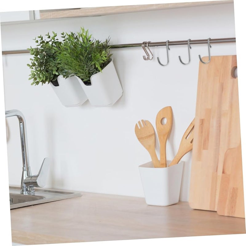 خطافات J الفولاذ المقاوم للصدأ ثقيلة الواجب 20 قطعة للمطبخ الحمام مكتب التخزين - Image 5