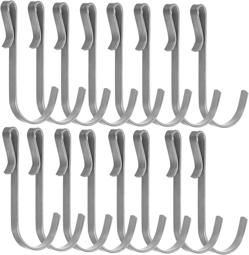 خطافات J الفولاذ المقاوم للصدأ ثقيلة الواجب 20 قطعة للمطبخ الحمام مكتب التخزين - Image 2