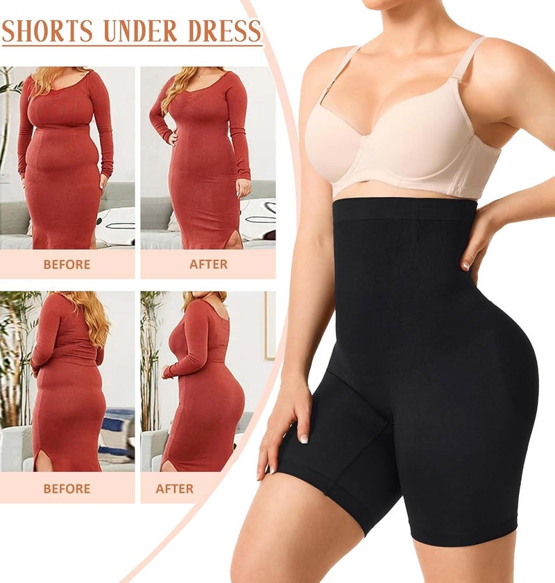 HSR Tummy Control Shapewear for Women Butt Lifting Shapewear High Waist Body Shaper Shorts Seamless Thigh Slimmer (Fits Waist : 30 to 39 Inch) - Image 3