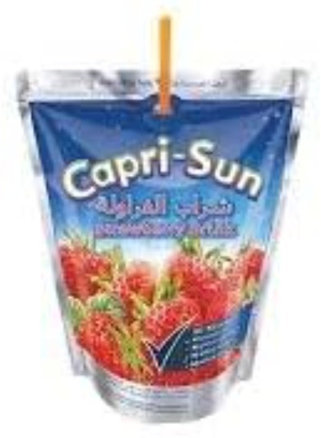 Capri-Sun Strawberry Fruit Juice Drink – Pack of 6 | Refreshing Strawberry Flavor | Ready to Drink | Kids-Friendly Juice Pouches - Image 5