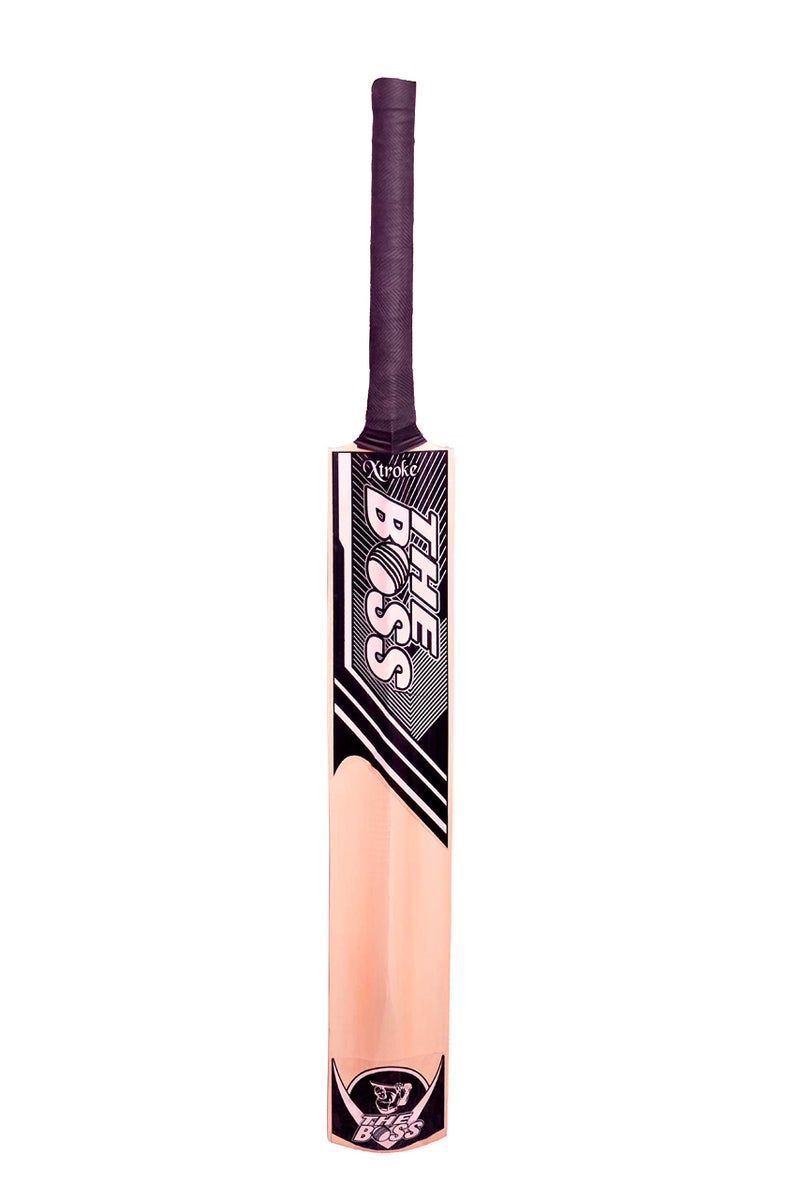 XTROKE The Boss Edition Popular Willow Cricket Bat with Red Tennis Ball for Boys and Girls Advance Play (Full Size) - Image 3