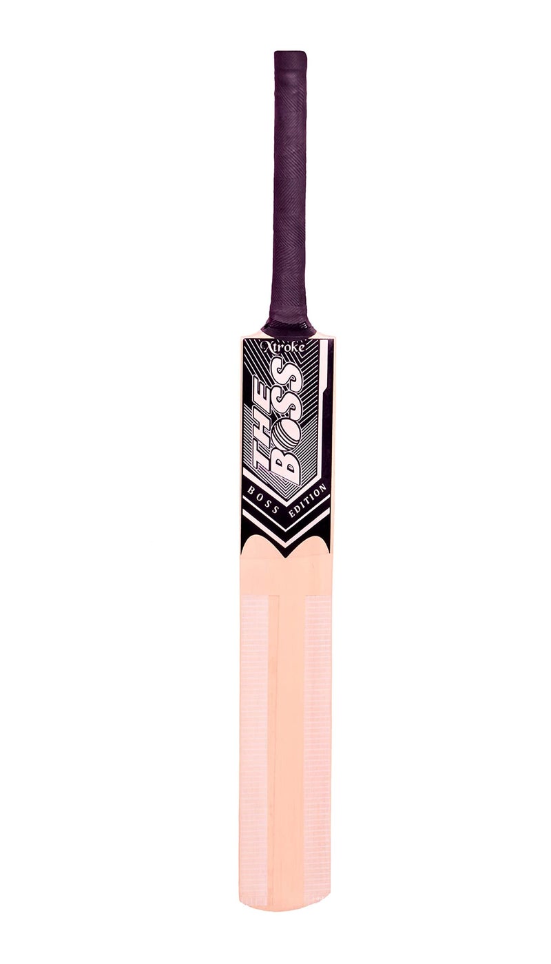 XTROKE The Boss Edition Popular Willow Cricket Bat with Red Tennis Ball for Boys and Girls Advance Play (Full Size) - Image 2
