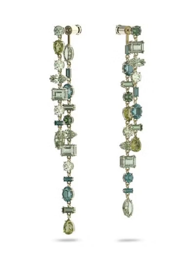 Swan أقراط سوان غير متناسقة من كريستال اليشم - Image 3