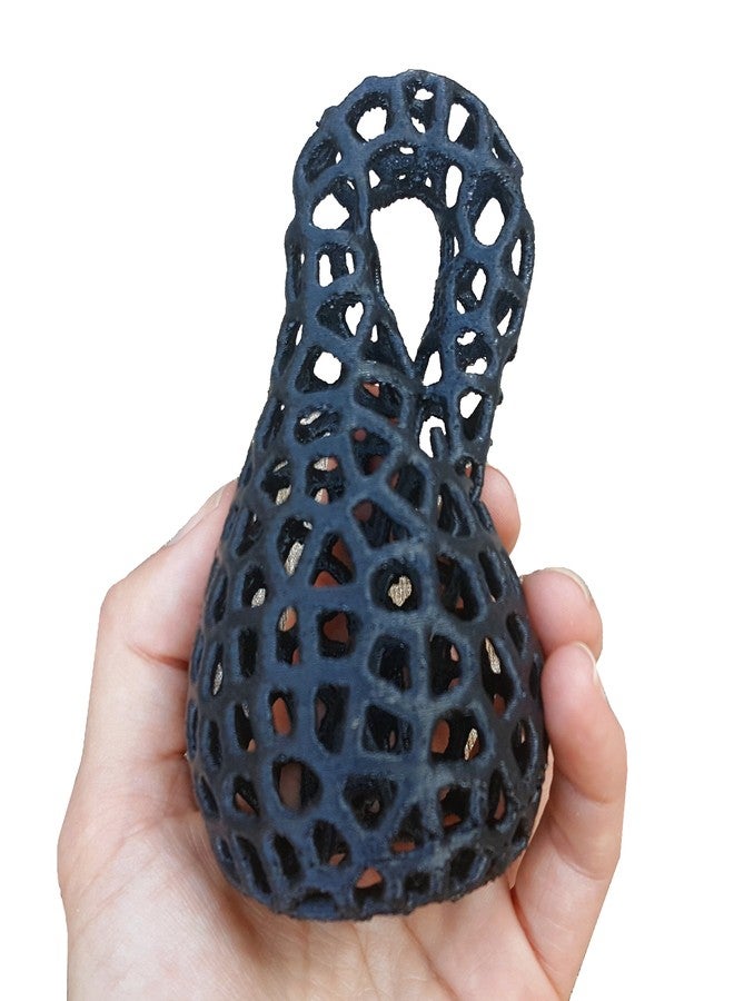 3D Central Klein Bottle 3D Printed Vase Mathematics Art - Image 2