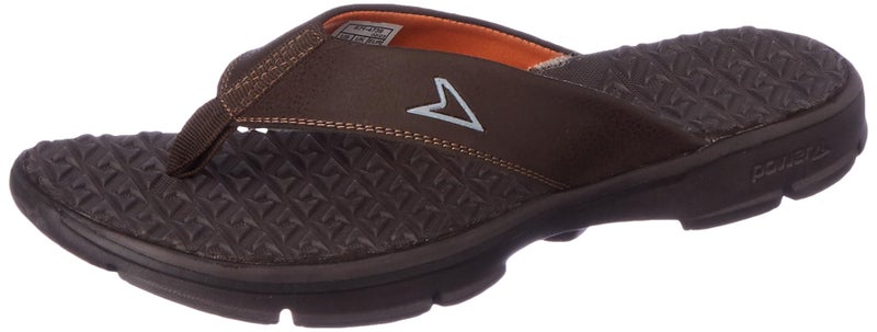 Power Soft E Men's Brown Flip Flops - 9 UK (8714739) - Image 1