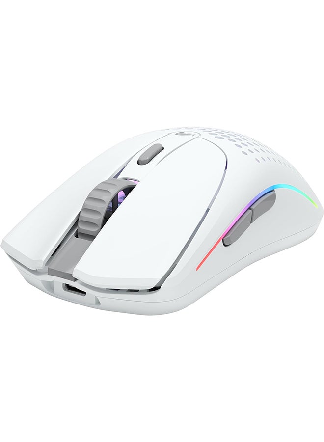 Glorious Model O 2 Wireless RGB Gaming Mouse, Ultralight 68-gram Weight, 26,000 DPI BAMF 2.0 Sensor, Hybrid 2.4 Ghz / BT, 210-hour Max Battery Life, Vibrant RGB Lighting, White | GLO-MS-OWV2-MW - Image 4