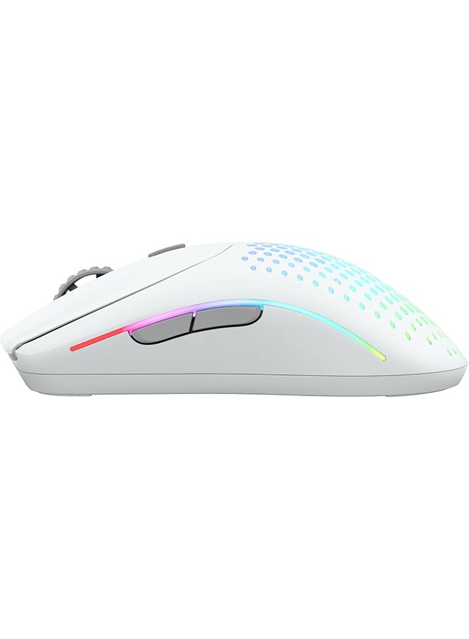 Glorious Model O 2 Wireless RGB Gaming Mouse, Ultralight 68-gram Weight, 26,000 DPI BAMF 2.0 Sensor, Hybrid 2.4 Ghz / BT, 210-hour Max Battery Life, Vibrant RGB Lighting, White | GLO-MS-OWV2-MW - Image 5