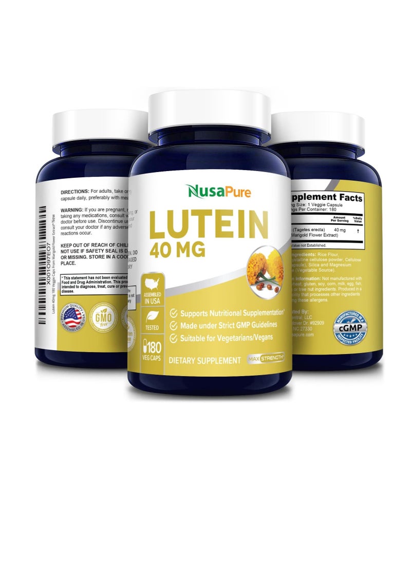 Lutein 40mg 180 Veggie Capsules (Non-GMO, Gluten Free) - pzsku/ZDE25E4276DA14B3EE988Z/45/_/1737732028/a4777f07-3e91-428c-b4fe-d1b48efb0738