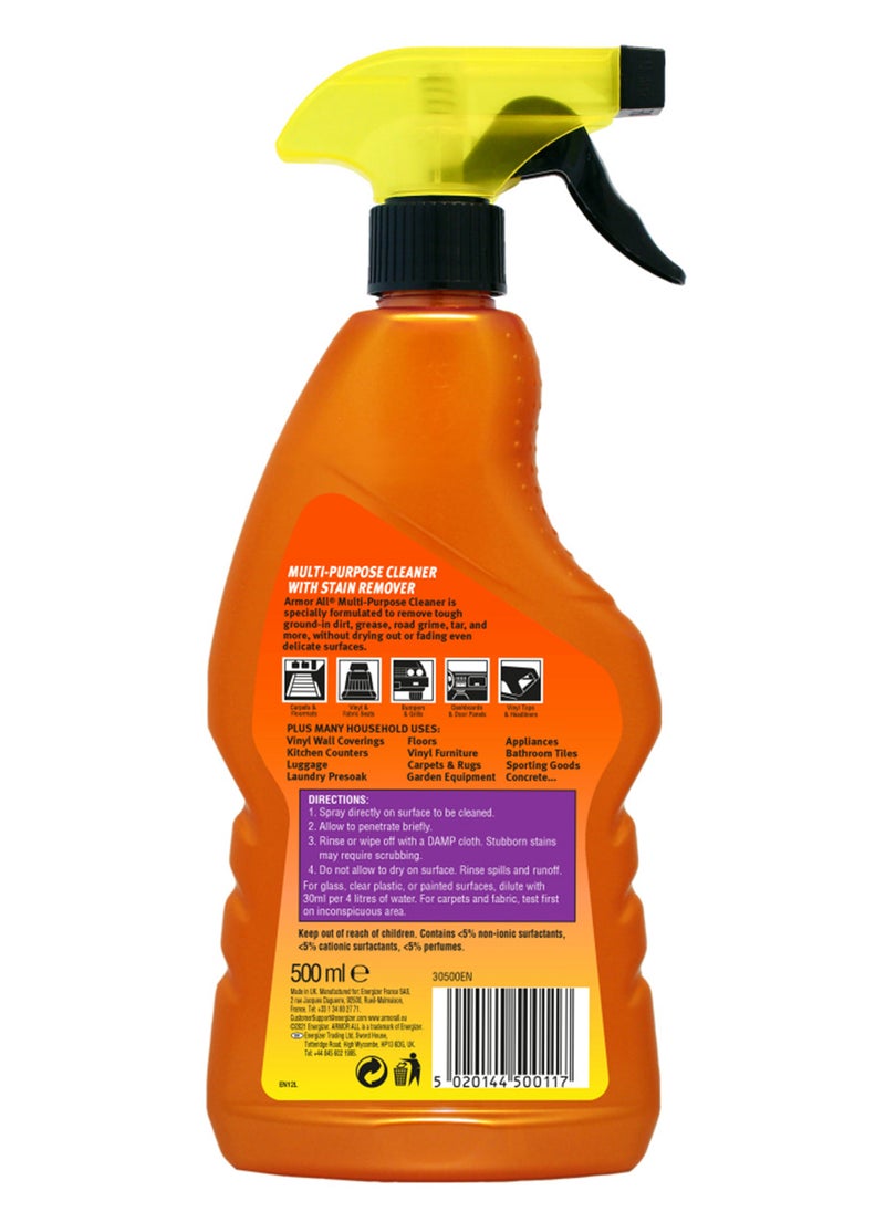 ARMOR ALL - Multi-Purpose Cleaner, 500Ml, Safe Removal Of Dirt, Bugs, Stains, And Grease, 1 Piece - Image 1