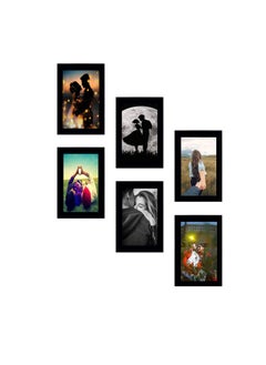 VUF VUF Black wall photo frame set of 6 6 pcs 4x6 each 