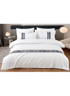 White and Dark Grey Stripe