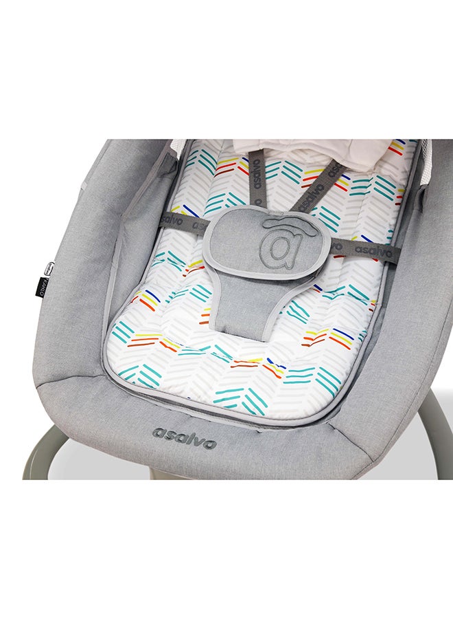 asalvo Baby Bouncer Musical Kahlo - Grey - Image 5