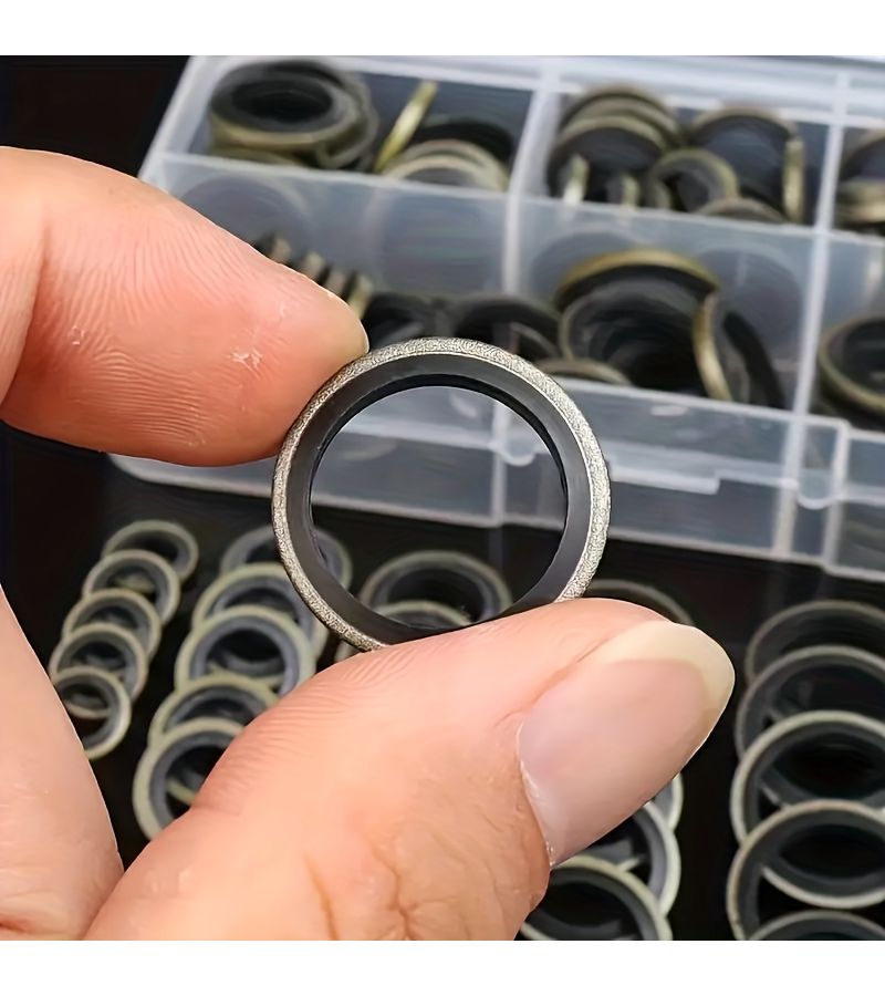 160pcs Automotive Oil Pan Drain Plug Gaskets Kit M6 M8 M10 M12 M14 M16 - Image 3