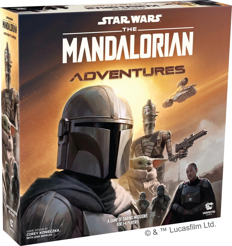Asmodee Star Wars: The Mandalorian Adventures Board Game - Cooperative Missions Inspired by Season 1, Strategy Game for Kids and Adults, Ages 12+, 1-4 Players, 30-60 Minute Playtime - Image 1