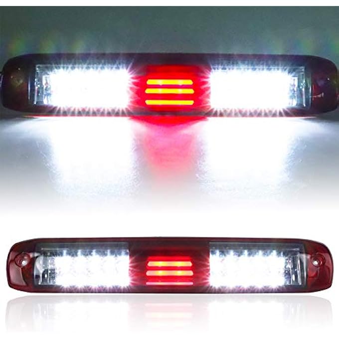 Tresound For 9907 Chevrolet Chevy Silverado Gmc Sierra 1500 2500 3500 Hd Classic Led Third 3Rd Brake Light Rear Cargo Lamp High Mount Stop Light Chrome Housing Red - Image 1