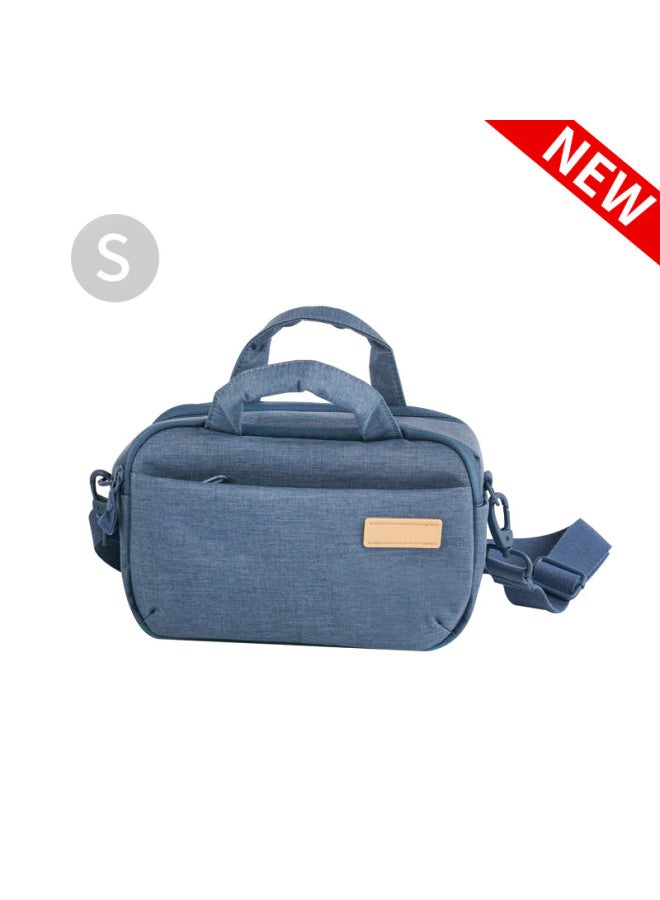 2024 Large Capacity Lightweight Shoulder Handbag Photography Bag SLR Backpack Micro Single Camera Bag Canon Bag-Color:Blue-s Size  - Image 1